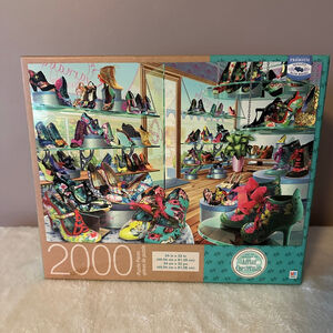 Milton Bradley Carnaby Street Shoe Shop 2000pc Puzzle New Sealed